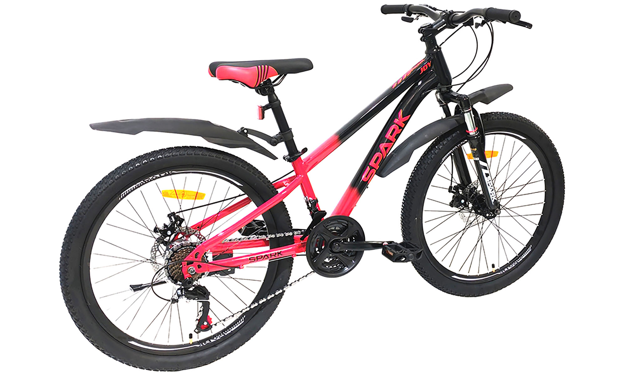 Велосипед SPARK JOY 24", размер XXS, рама 11", 2025, красный с черным 2 Велосипед SPARK JOY 24", размер XXS, рама 11", 2025, красный с черным 2