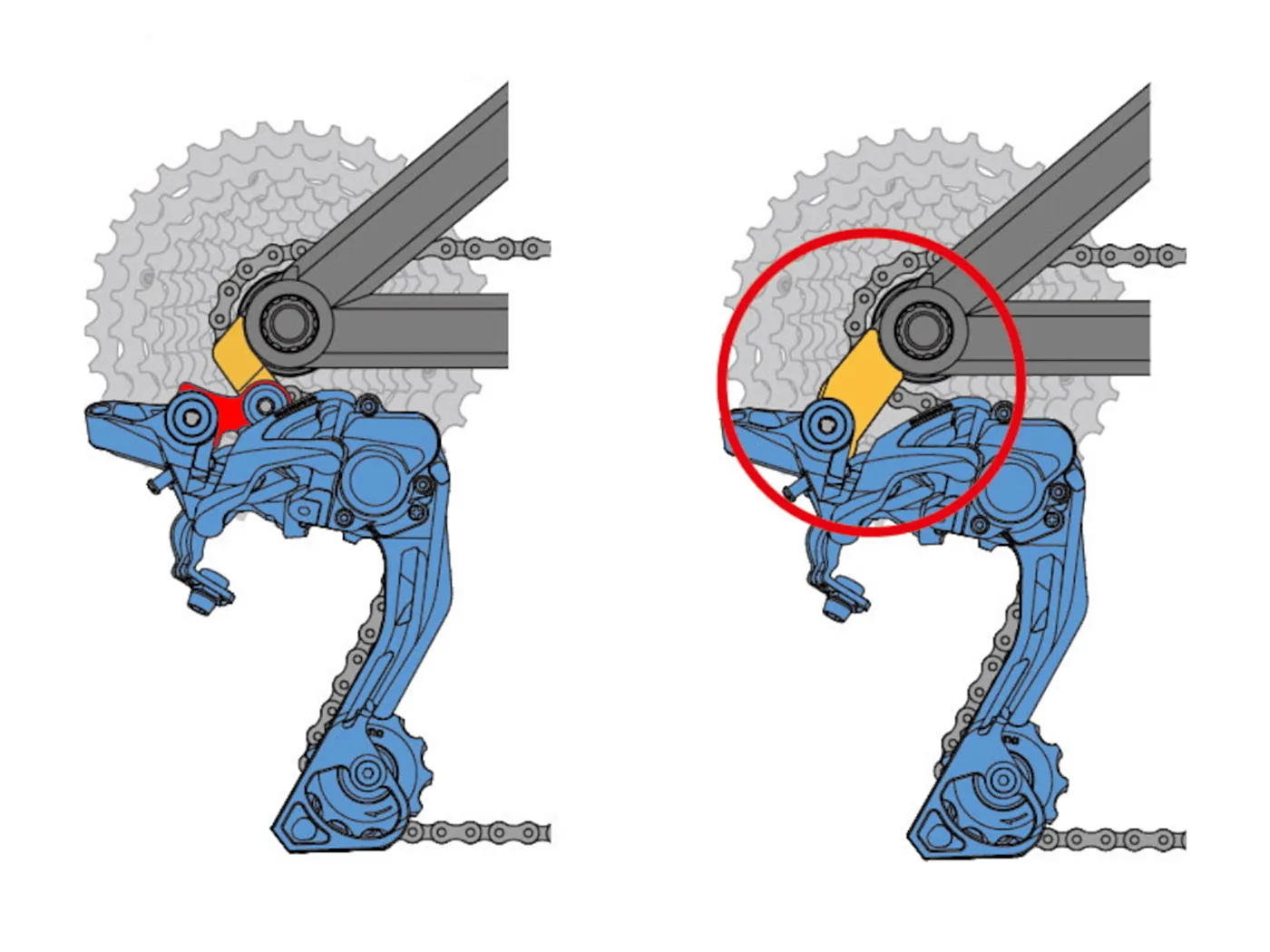 Сережки на раму Cannondale Direct Mount CND-TH1 (K33009) (M12x1 Double Lead) 3