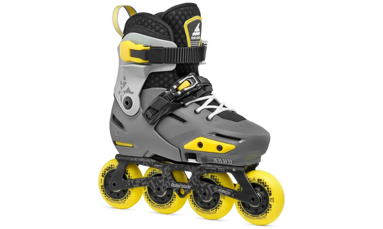 Ролики Rollerblade Apex charcoal-yellow 33-36 Ролики Rollerblade Apex charcoal-yellow 33-36