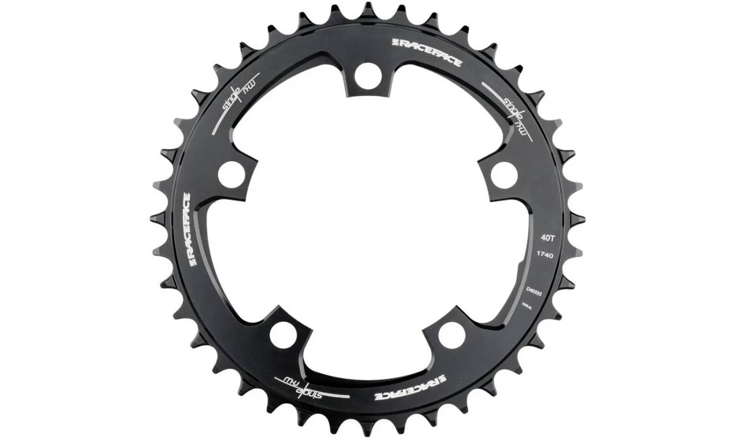 Фотография Звезда RaceFace CHAINRING,NARROW WIDE,110X38T,BLK,10-12S