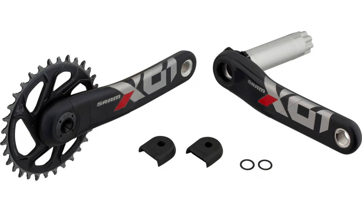 Фотография Шатуны SRAM X01 Eagle Superboost+ DUB 12s 165 w Direct Mount 32T X-SYNC 2 Chainring Lunar Oxy Red (DUB Cups/Bearings not included) C3 4