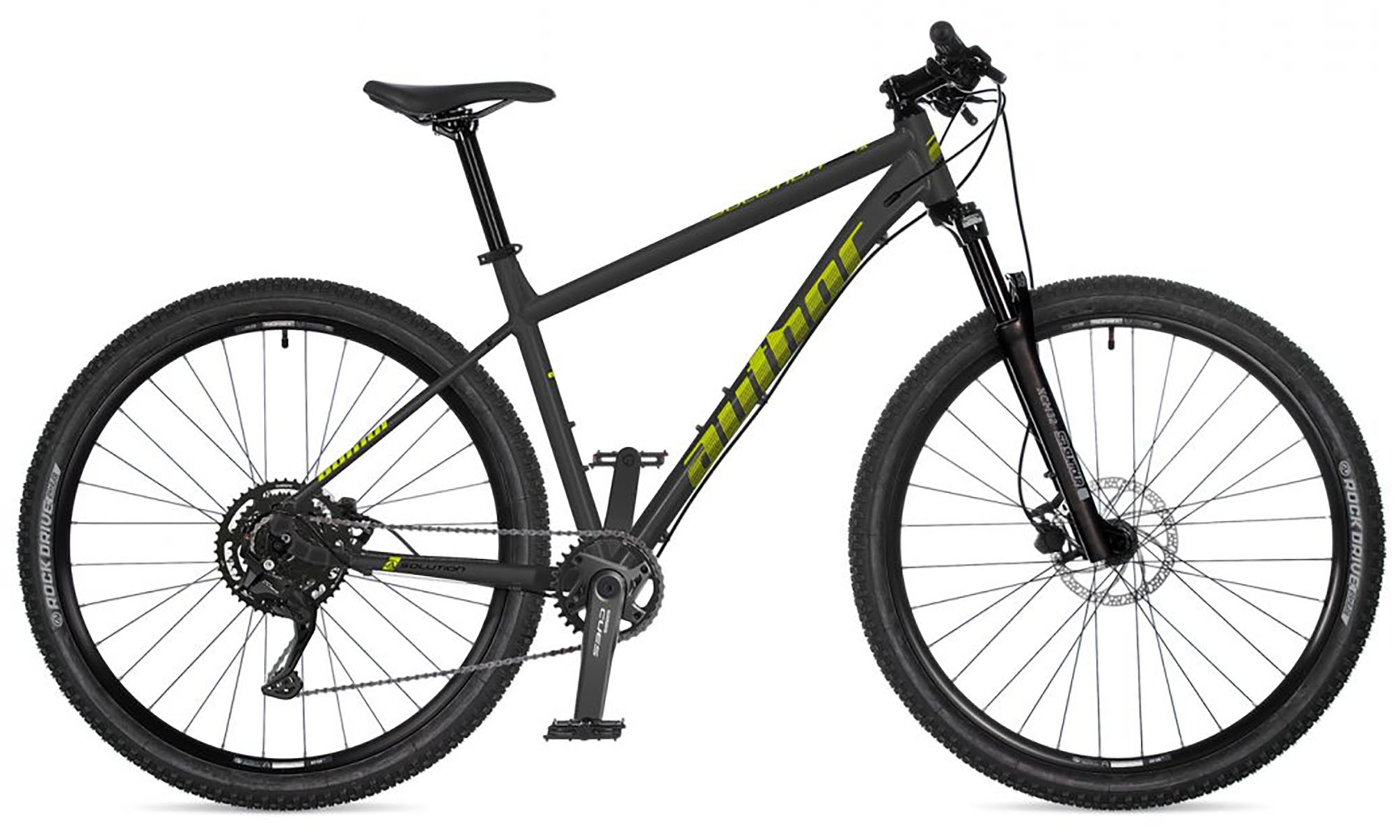 Велосипед AUTHOR  SOLUTION 29", размер L, рама 19", год 2026, темно-серый / желтый 