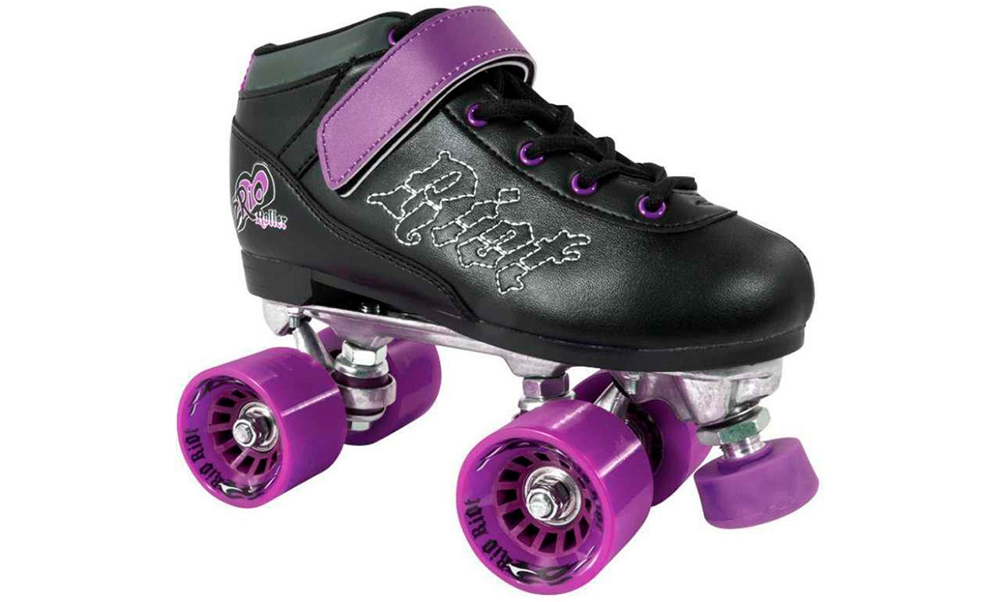 Ролики Rio Roller RIOT, размер 37 Черно-фиолетовый 7
