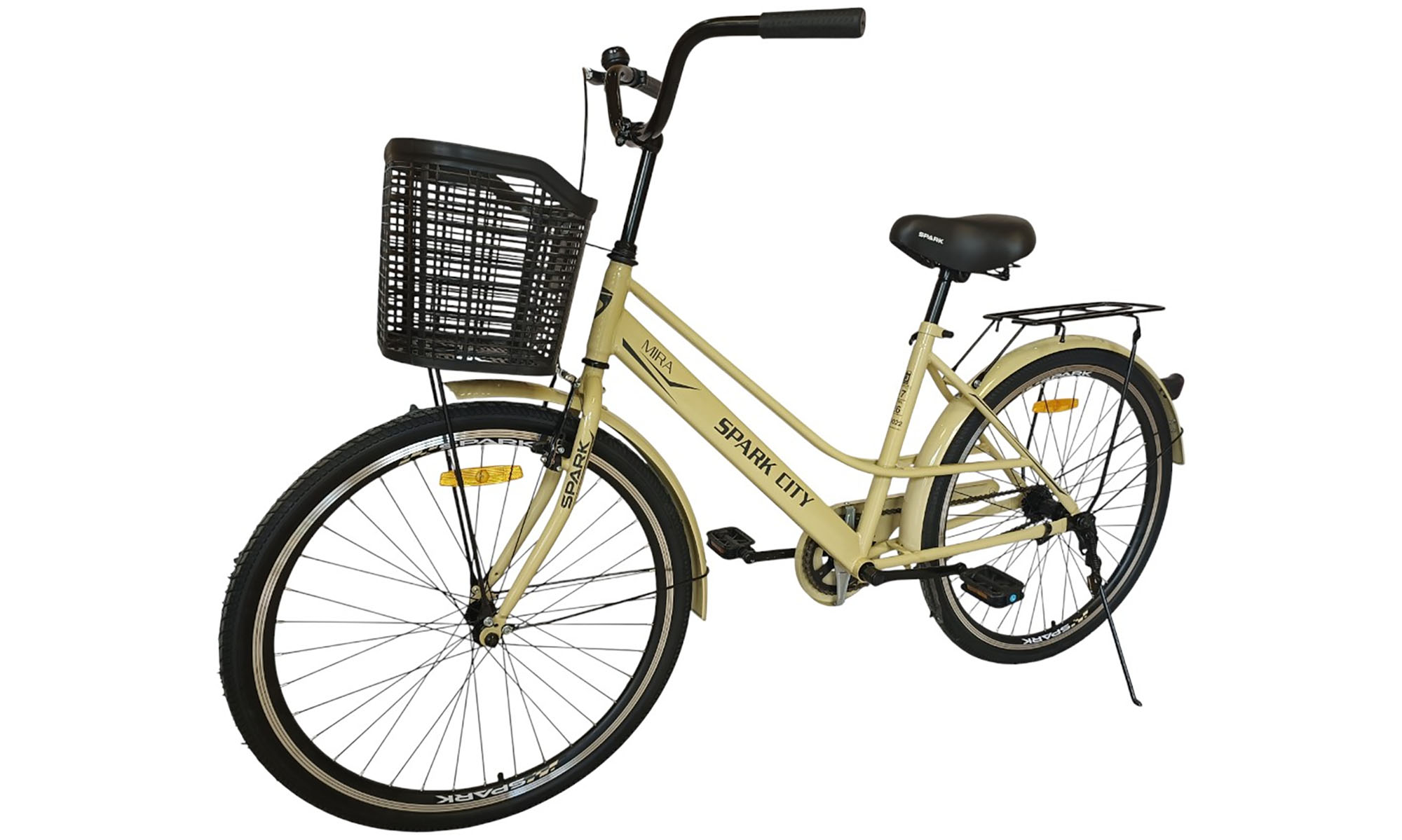 Велосипед SPARK CITY MIRA 26", размер M, рама - 17", год 2026, желтый 5