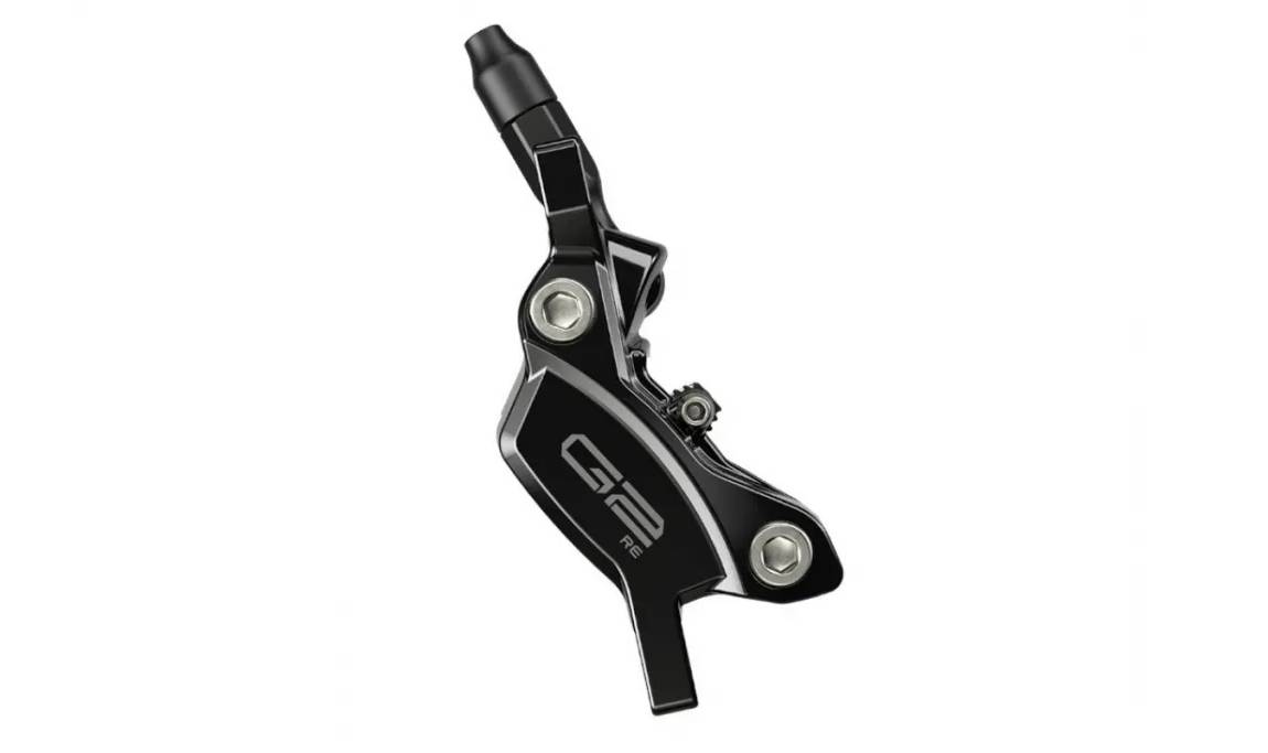 Фотография Тормоз дисковый Sram G2 RE (Reach,E-MTB) Guide Aluminum Lever Code 4Piston Caliper Gloss Black Rear 1800mm Hose (Rotor/Bracket sold separately)A2 3