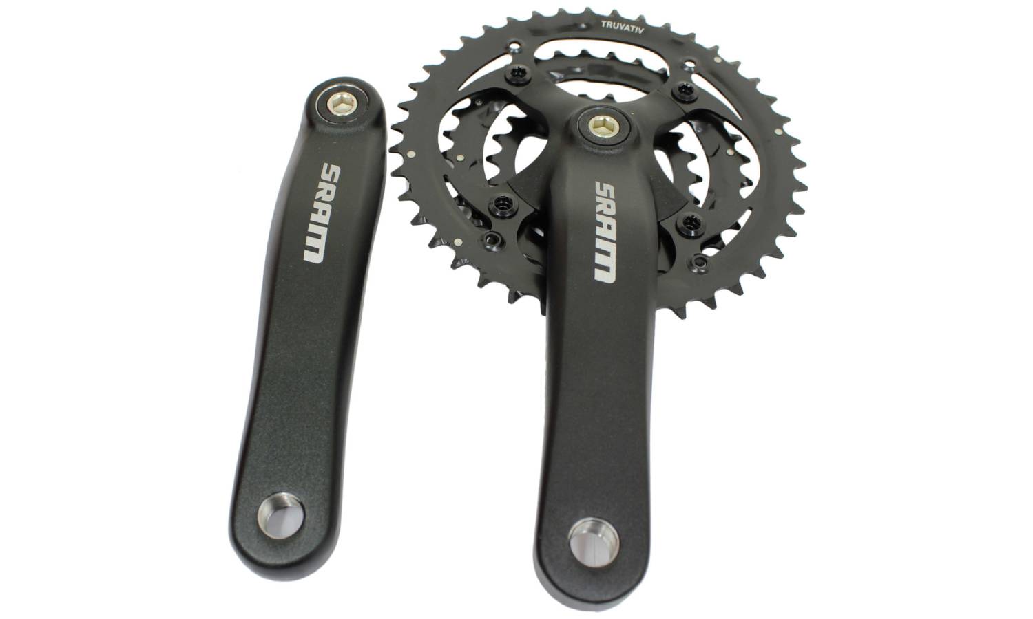 Фотография Шатуны SRAM Crank S600 8 sp 3.0 SquareTaper 175 BlastBlack 42-32-22 2