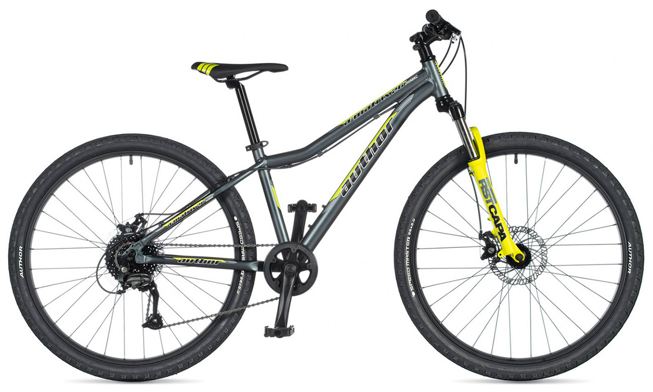 Фотография Велосипед AUTHOR A-Matrix 26" D (2020) 2020 Серо-желтый
