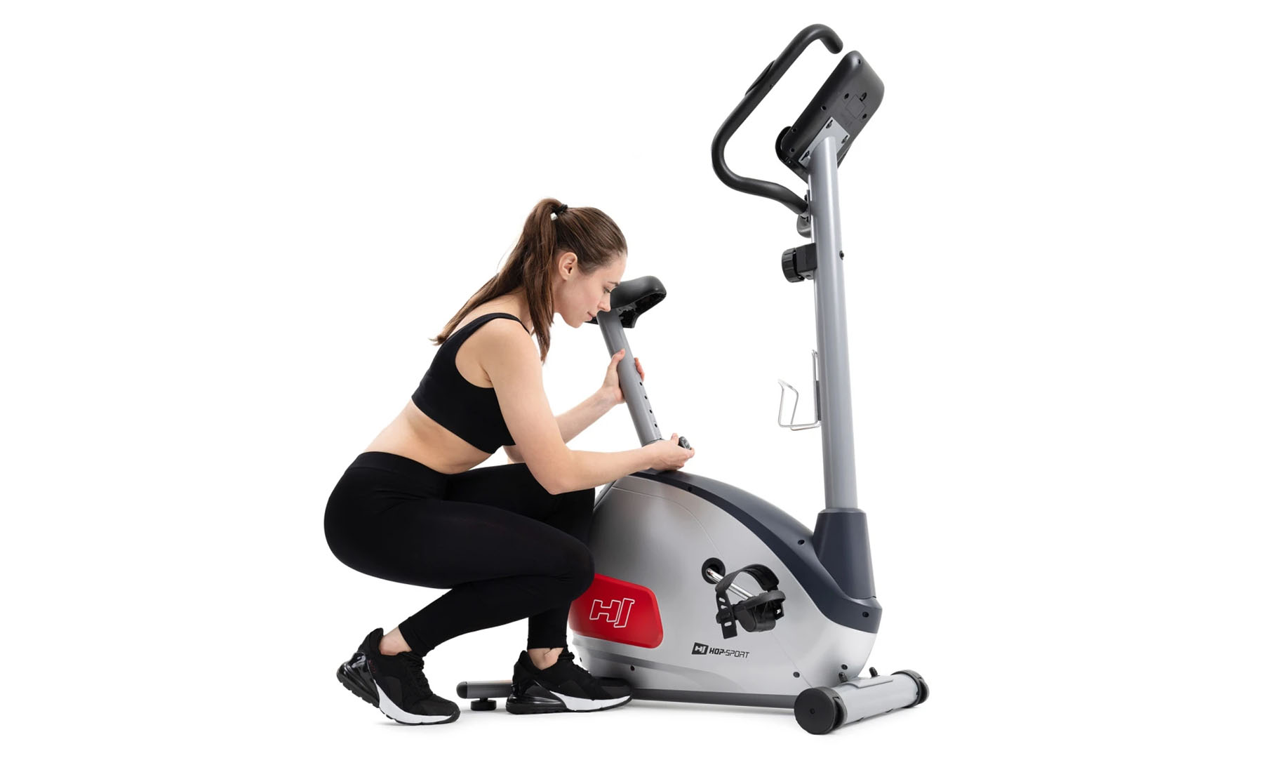Велотренажер Hop-Sport HS-035H Leaf, Серебристый 7 Велотренажер Hop-Sport HS-035H Leaf, Серебристый 7