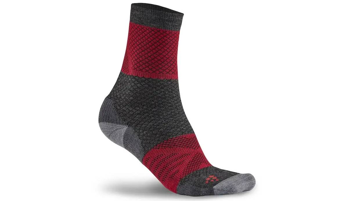 Фотографія Шкарпетки Craft XC Warm унісекс, розмір 40-42, сезон AW 19, сіро-червоні