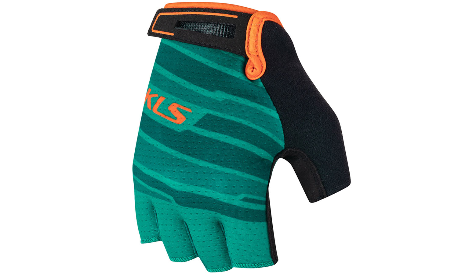 Фотография Перчатки с короткими пальцами KLS Factor 022 цвет теплый зеленый размер XS