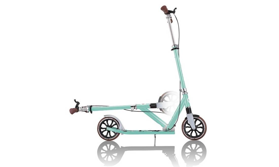Фотографія Самокат GLOBBER NL205 DELUXE, з ручним гальмом, м'ятний, 8+ 8