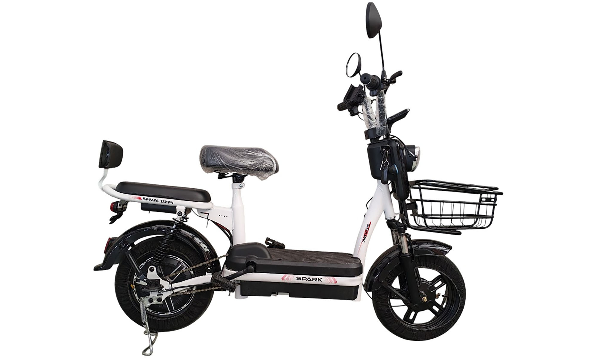 Велосипед с электромотором SPARK ZIPPY 14", 48V/400W/12Ah, год 2026, Черный 