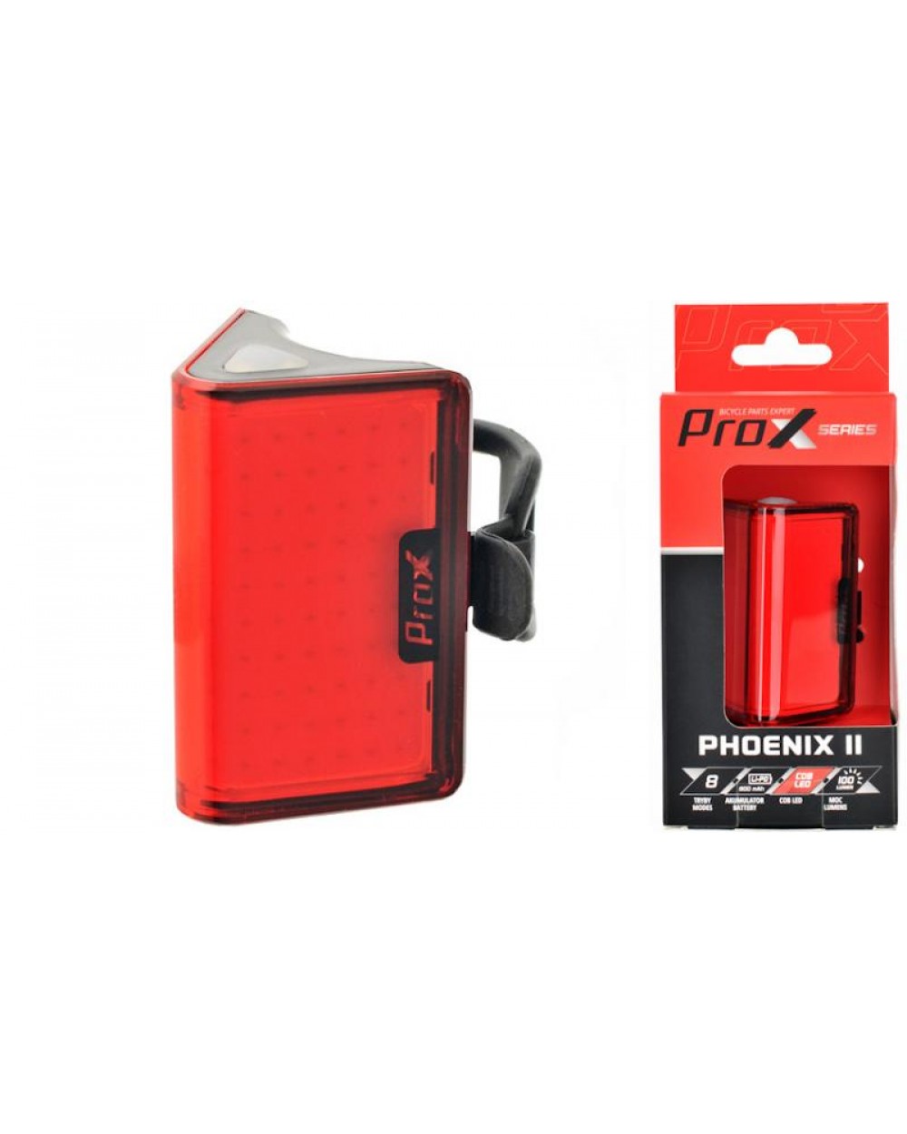 Фара задня ProX Phoenix II 100Lm, 800 mAh, USB-C, Memory Mode 2