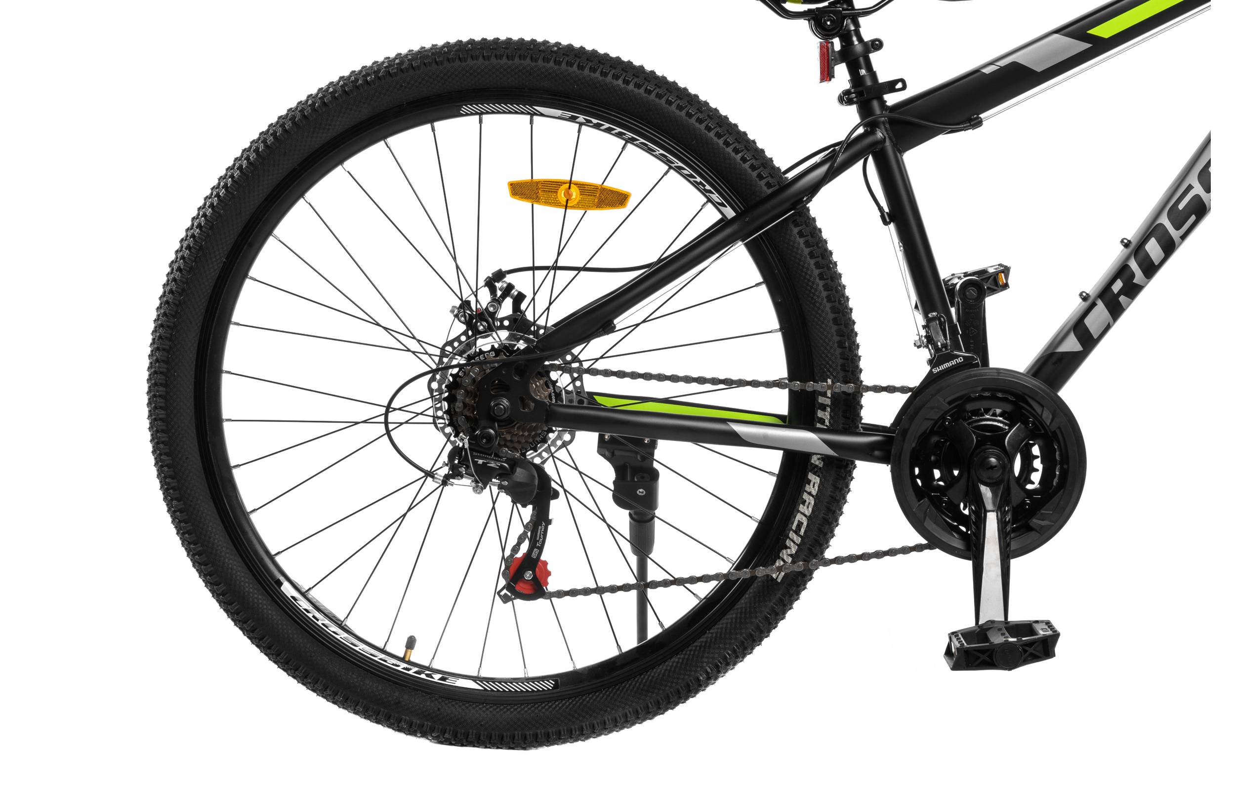 Фотографія Велосипед CrossBike Storm 27,5" розмір S рама 15 2022 Чорний-Жовтий 2