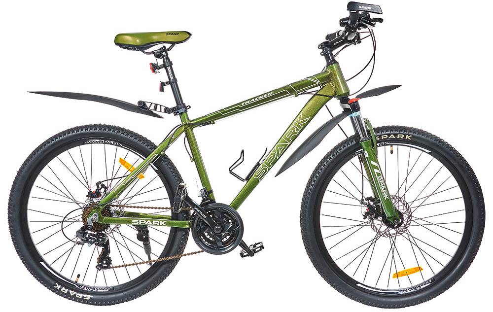 Фотография Велосипед SPARK TRACKER 26" размер М рама 17" 2024 Зеленый