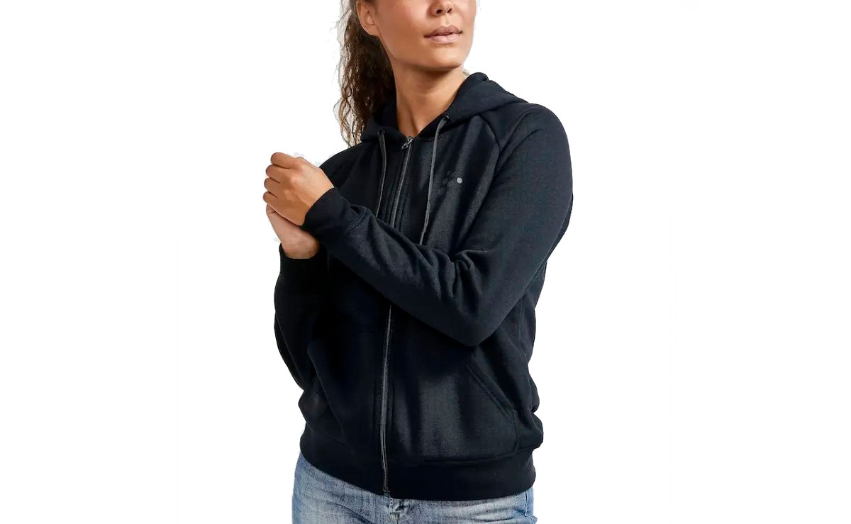 Фотографія Кофта Craft CORE Craft Zip Hood жіноча, розмір S, чорний 6