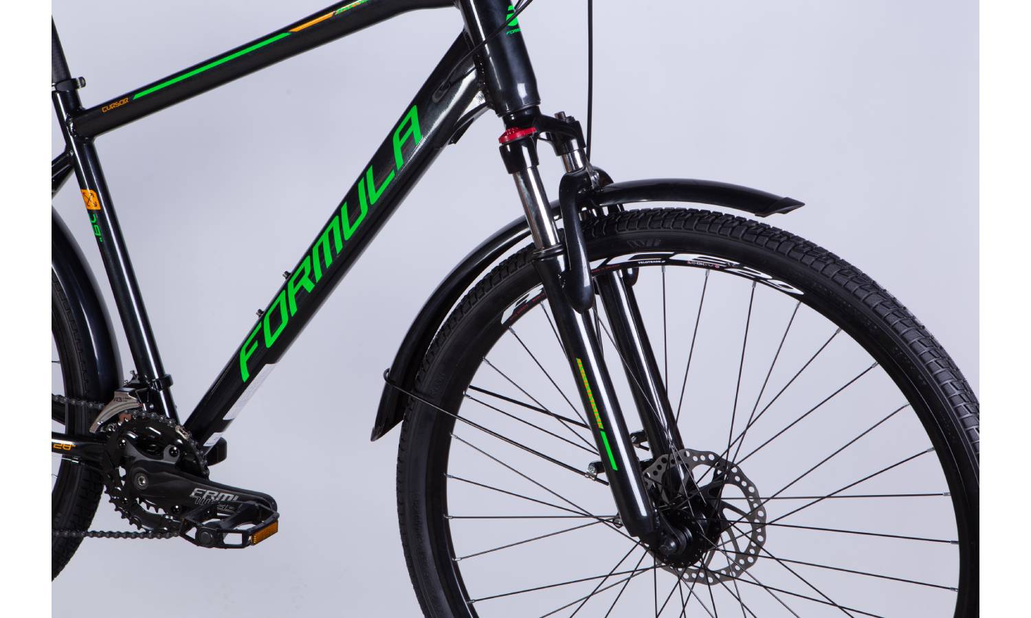 Велосипед Formula CURSOR MAN DD 28" розмір L рама 19" 2025 чорно-зелений 5 Велосипед Formula CURSOR MAN DD 28" розмір L рама 19" 2025 чорно-зелений 5