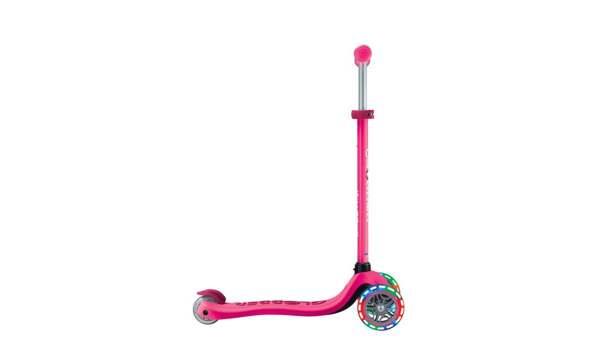 Самокат GLOBBER GO UP SPORTY з колісами, що світяться, пурпурно-рожевий, 1+ 9