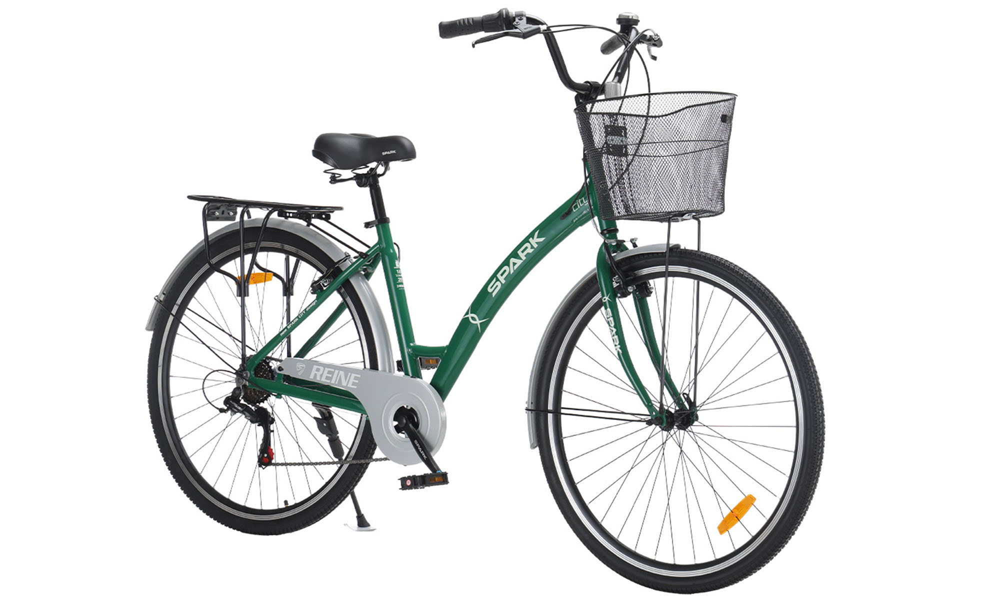 Велосипед SPARK CITY REINE 28", размер L, рама 18", год 2026, зелёный 2 Велосипед SPARK CITY REINE 28", размер L, рама 18", год 2026, зелёный 2