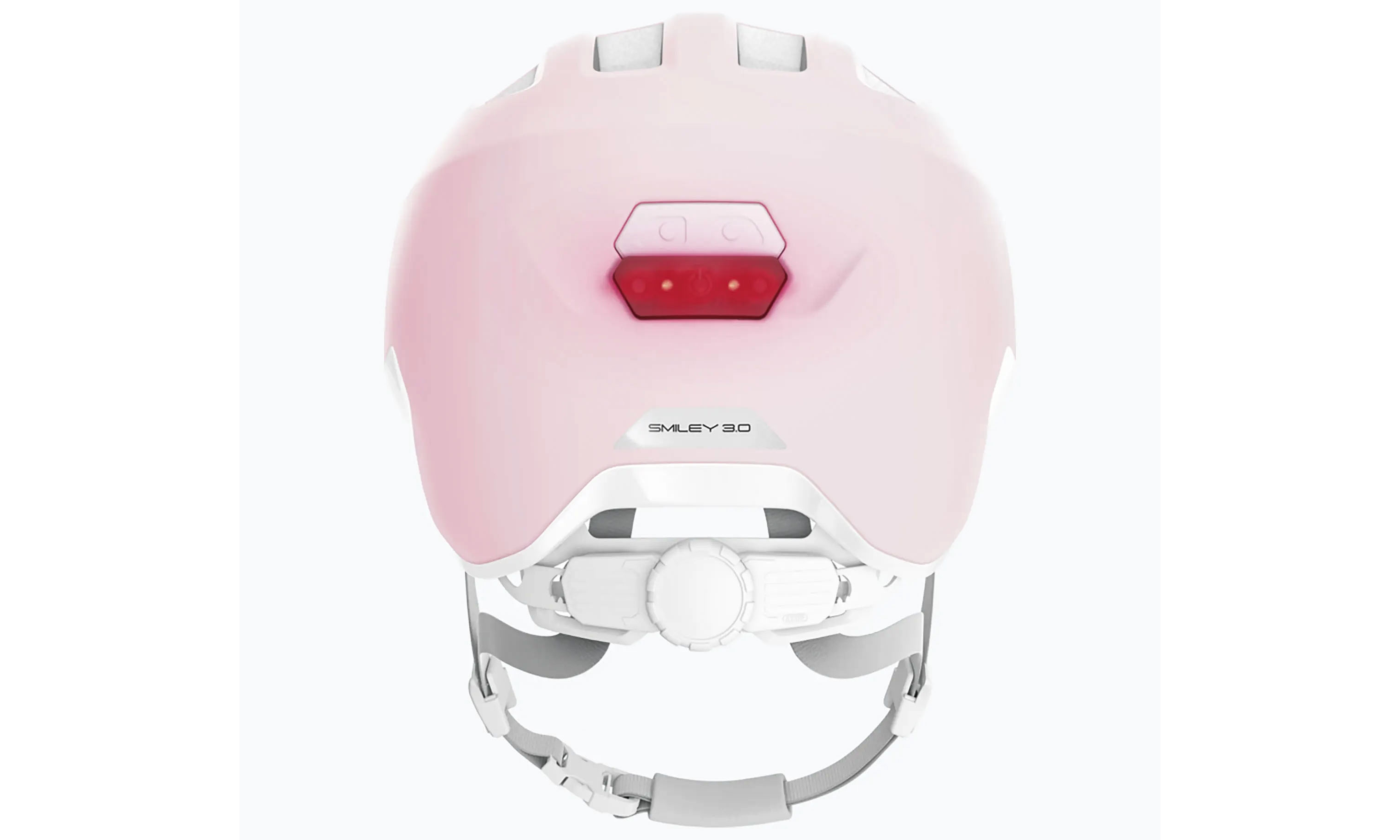 Велошлем детский ABUS SMILEY 3.0 ACE LED pure rose, размер M (50-55 см), розовый 2
