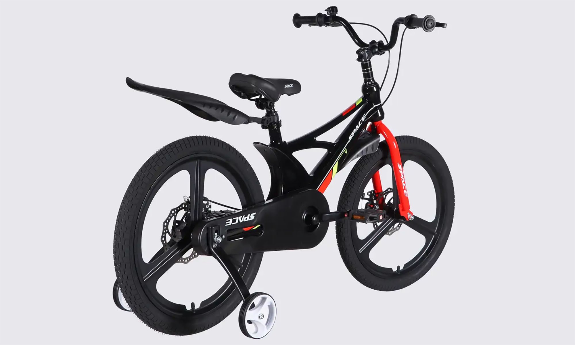 Велосипед SPACE KID STAR DD 20", размер XXS, рама-11", год 2026, черный с красным 2