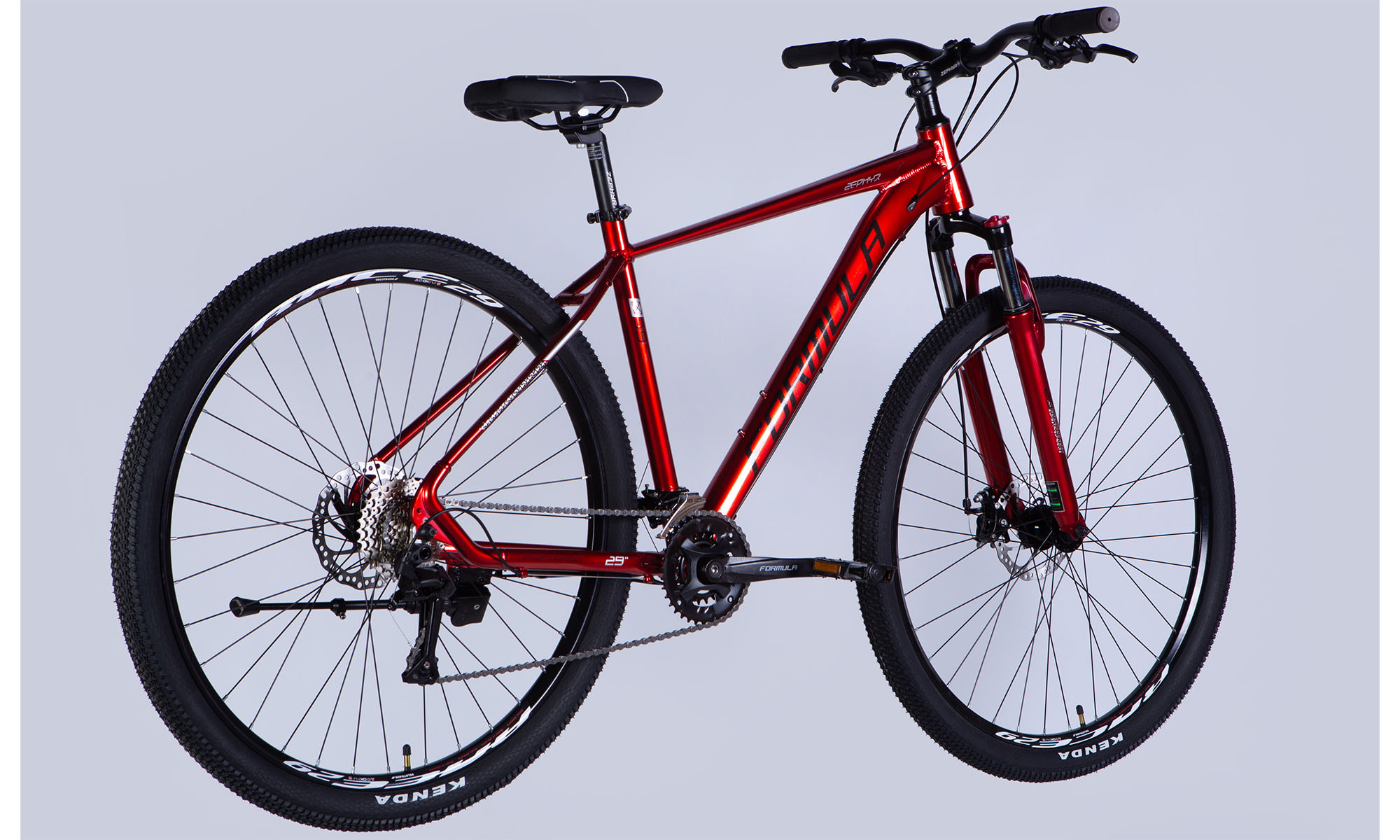 Фотографія Велосипед Formula ZEPHYR 3.0 DD CS 29", розмір L, рама-19", 2025, червоний 3