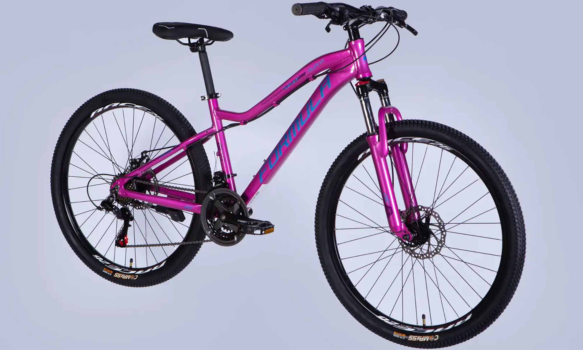 Велосипед Formula ALPINA DD FR, 26", размер S, рама 15", год 2026, розово-синий 5