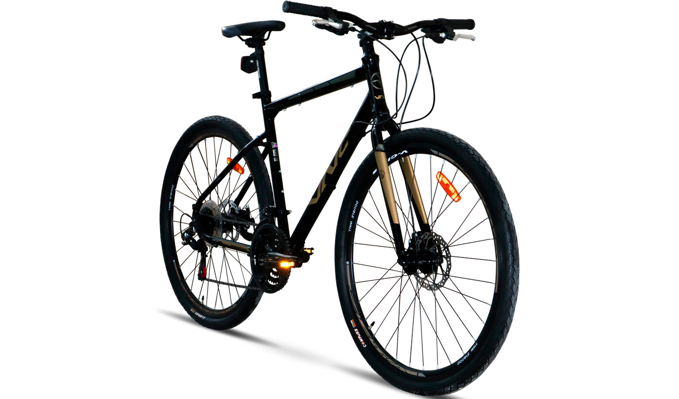 Велосипед VNC SweepRacer A3 28" розмір L 2023 Чорно-золотий 2