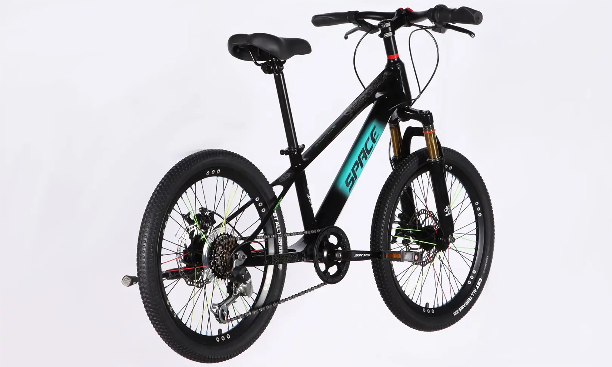 Велосипед SPACE KID ALIOTH DD FR 20", размер XXS, рама-11", год 2025, черный 2