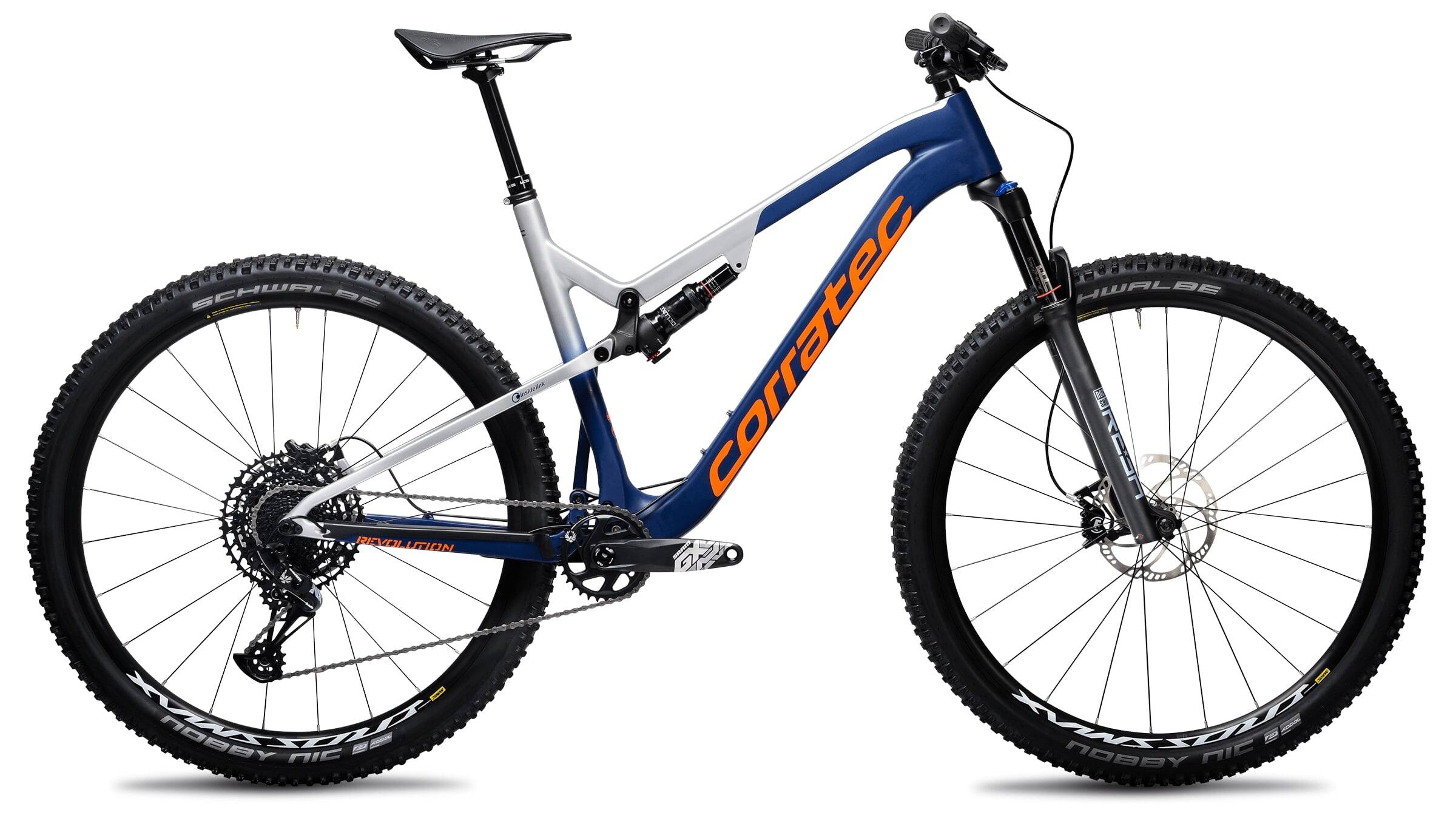 Фотографія Велосипед Corratec Revolution iLin ELITE 29" розмір М рама 44 Dark Blue/Silver/Orange