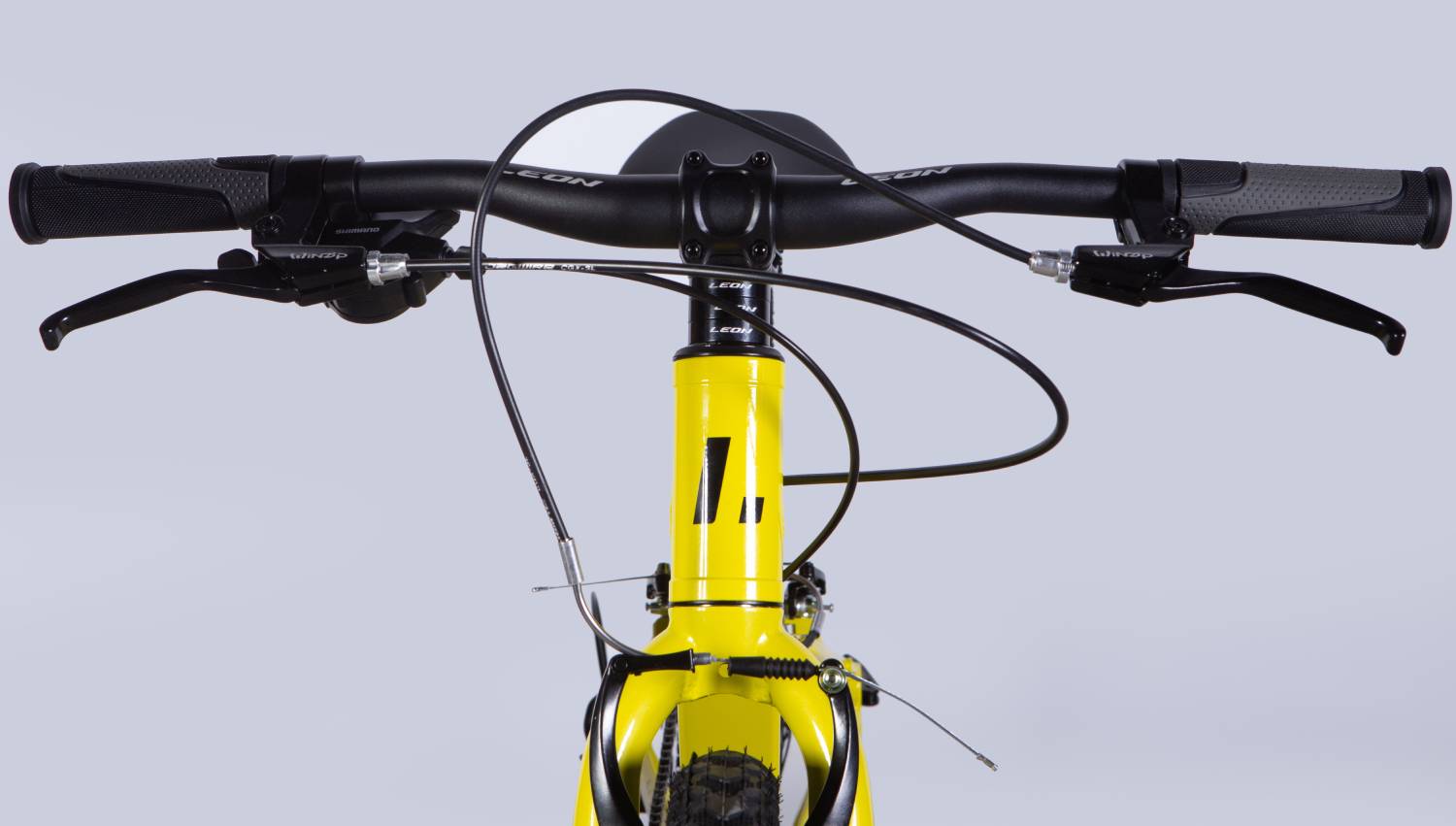 Велосипед Leon JUNIOR Vbr CS 24", размер XXS, рама 12", 2025, желтый с черным 6