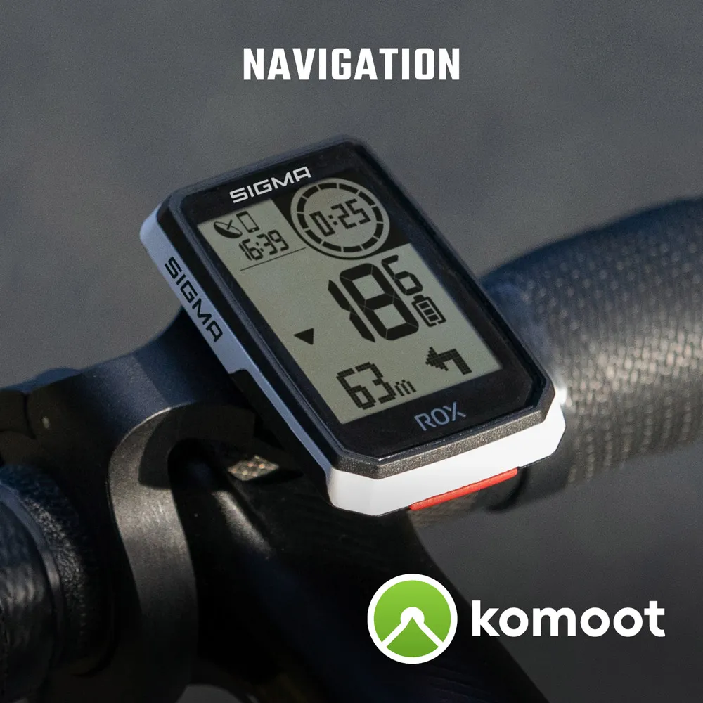 Велокомп'ютер Sigma Sport ROX 2.0 Top Mount, Білий 3