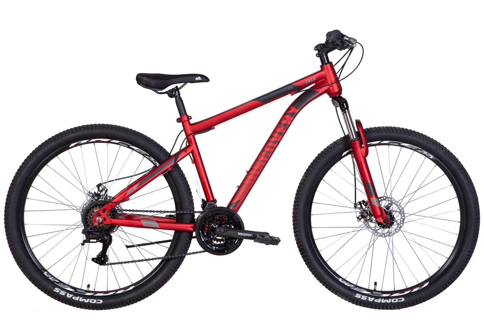 Фотографія Велосипед Discovery TREK AM DD 27,5" розмір L рама 19,5" 2022 Червоний