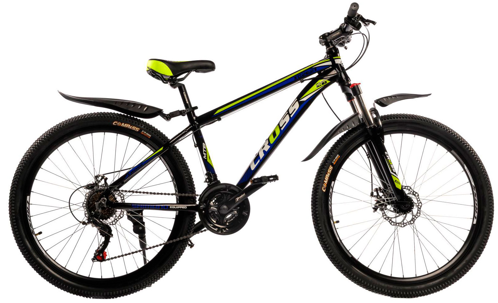 Фотографія Велосипед Cross XC2621 26" розмір S рама 15 2022 Чорно-синій 