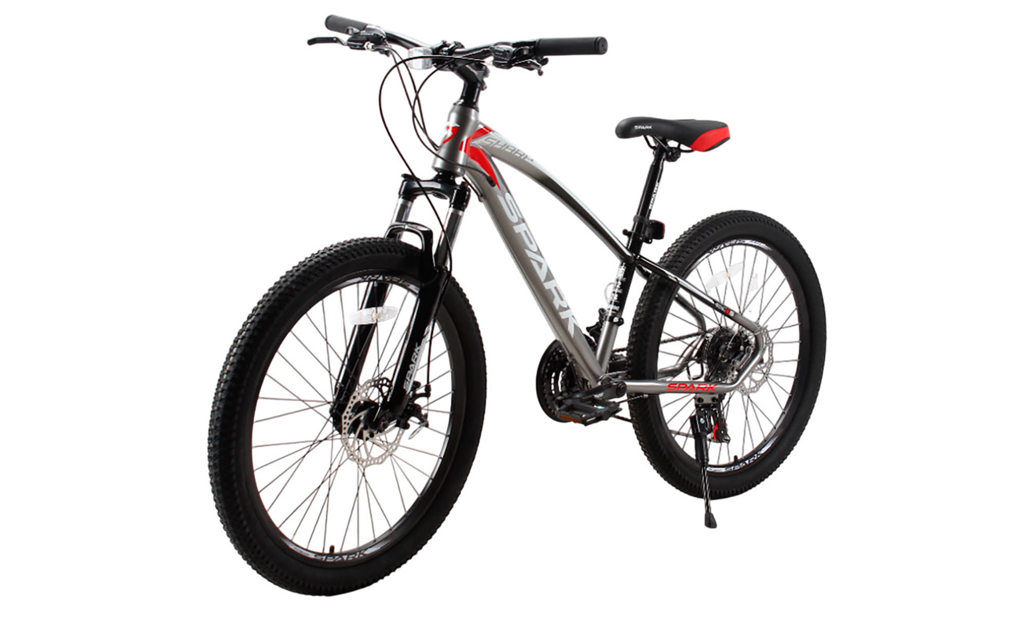 Велосипед SPARK SHARP JR. 24", розмір XXS, рама 12", рік 2025, сірий з чорним 3