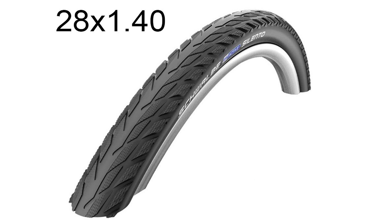 Фотография Покрышка Schwalbe 28x1.40 (37-622) 700x35C SILENTO HS421 KevlarGuard B/B-SK+RT SBC 50EPI black