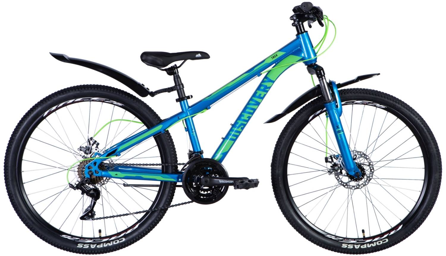 Фотографія Велосипед Discovery TREK AM DD 26" розмір XS рама 13 2024 Синій