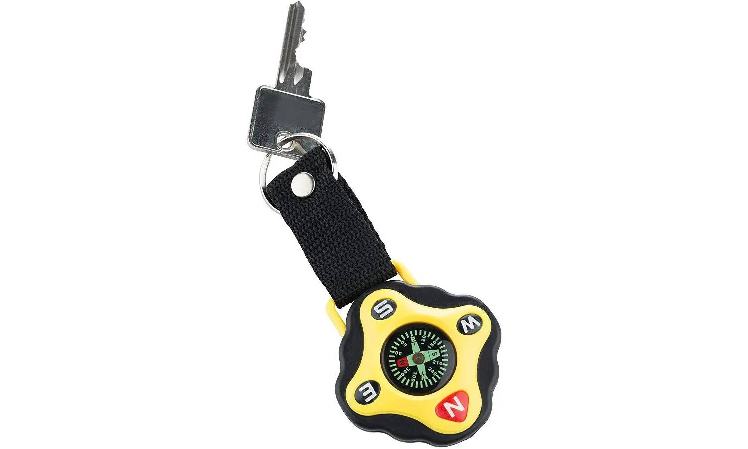 Брелок-компас Munkees 3155 Key Fod Compass black-yellow 2