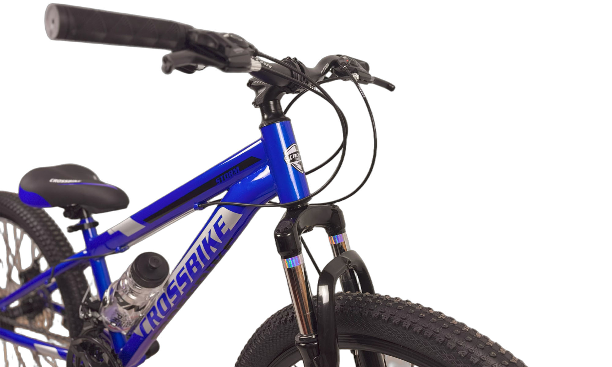 Велосипед CrossBike STORM 24", розмір XXS, рама 12", рік 2023, Синій 4 Велосипед CrossBike STORM 24", розмір XXS, рама 12", рік 2023, Синій 4