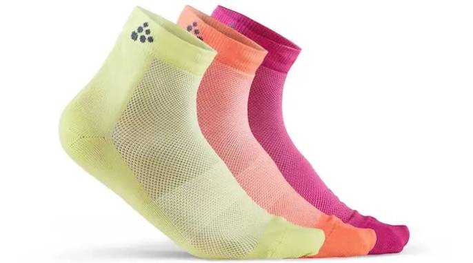 Фотография Комплект носков унисекс Craft Greatness Mid 3 пары, размер 46-48, сезон SS 20, разноцветные