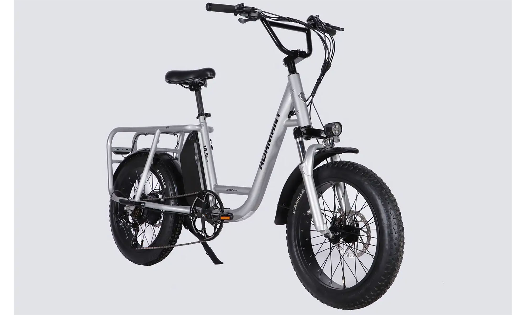 Велосипед з електроприводом Dorozhnik ADAMANT DD FR 20", розмір M, рама-18,5", 48B, 17.5А*г, 500Вт, рік 2026, сріблястий 5 Велосипед з електроприводом Dorozhnik ADAMANT DD FR 20", розмір M, рама-18,5", 48B, 17.5А*г, 500Вт, рік 2026, сріблястий 5