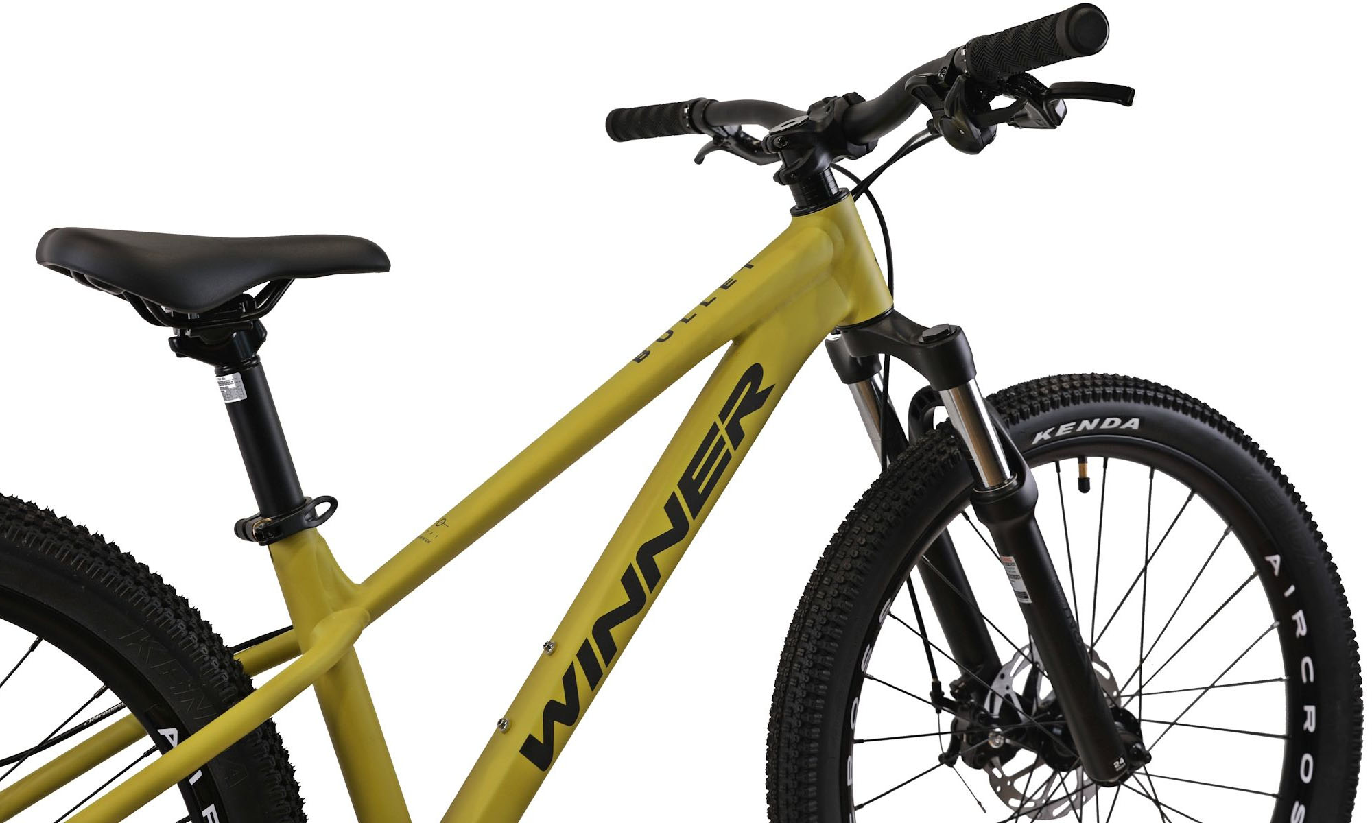 Велосипед WINNER BULLET 24", размер XXS, рама 12", 2025, Салатовый (мат)  2