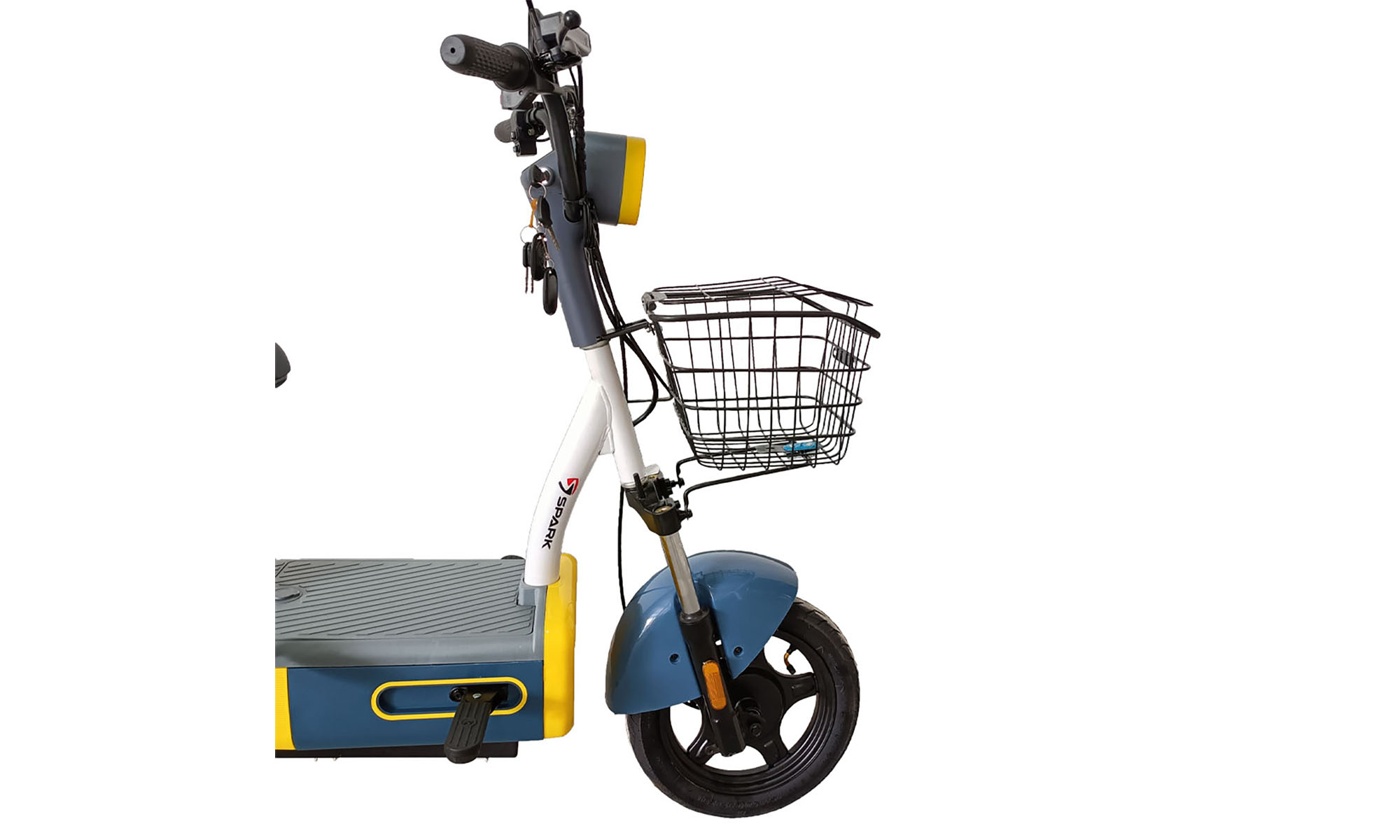 Электровелосипед SPARK VOLT 14" 48V/400W/12Ah, Синий с желтым 3