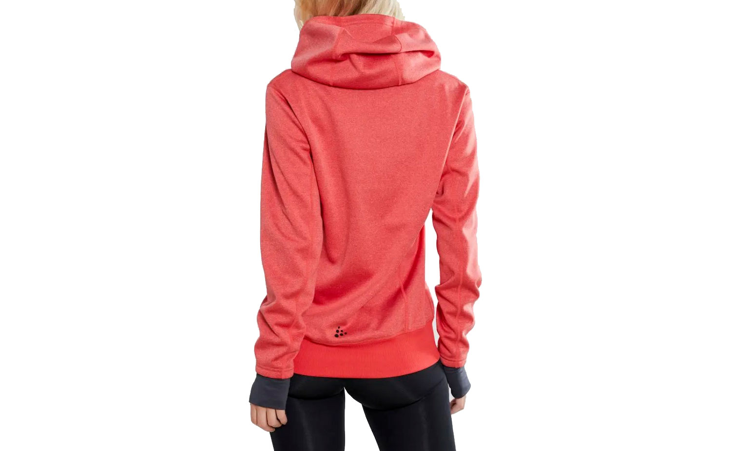 Кофта Craft Sports Fleece Assymetric женская, размер XS, сезон AW 19, красный 2 Кофта Craft Sports Fleece Assymetric женская, размер XS, сезон AW 19, красный 2
