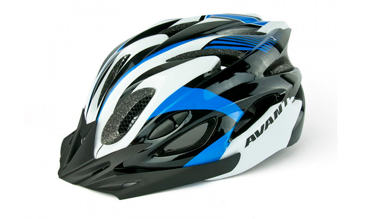Фотография Шлем велосипедный Avanti AVH-001, размер L (58-61 см) серо-синий 