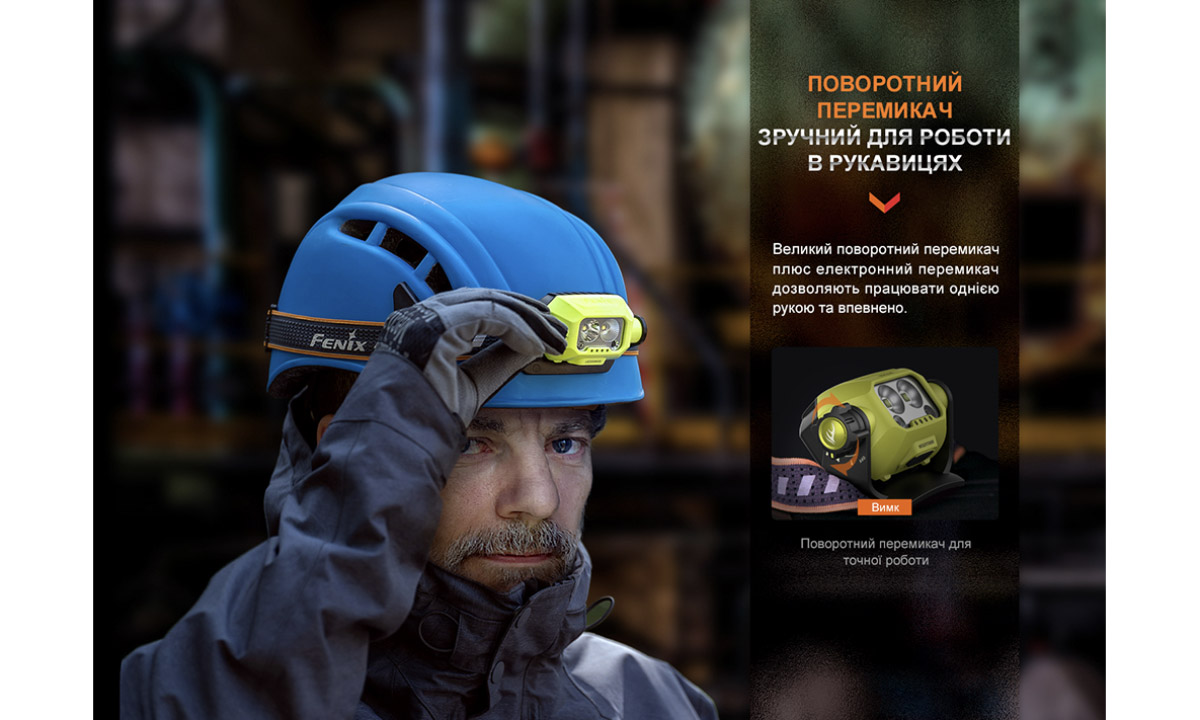 Фонарь налобный Fenix WH23R с бесконтактным датчиком 9