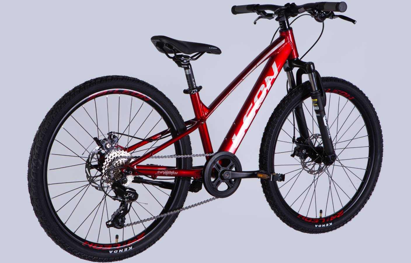 Велосипед Leon JUNIOR DD CS 24", размер XXS, рама 12", 2025, красный 3