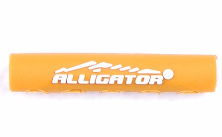 Фотография Защита рамы Alligator Sawtooth от трения рубашек переключения (4 мм) оранжевая, уп 4 шт