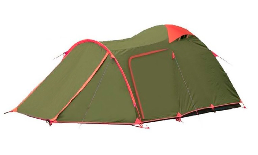 Фотография Палатка Tramp Twister зелено-красный