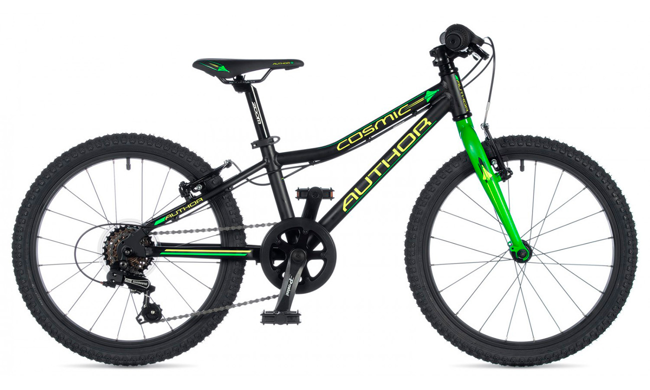 Фотография Велосипед AUTHOR Cosmic 20" (2020) 2020 Черно-зеленый 